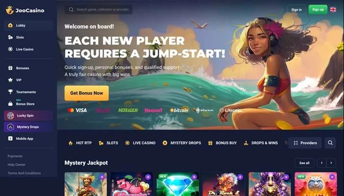 Joo Casino — screenshot