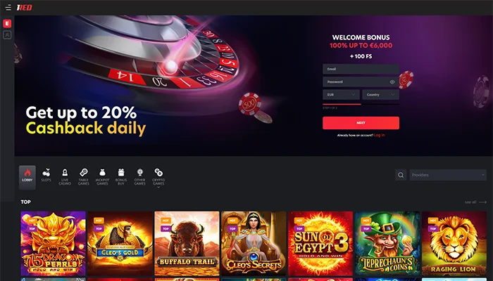 1Red Casino — screenshot