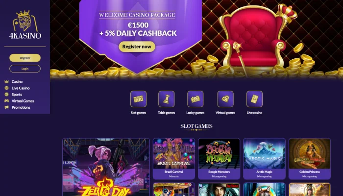 4Kasino Casino — screenshot