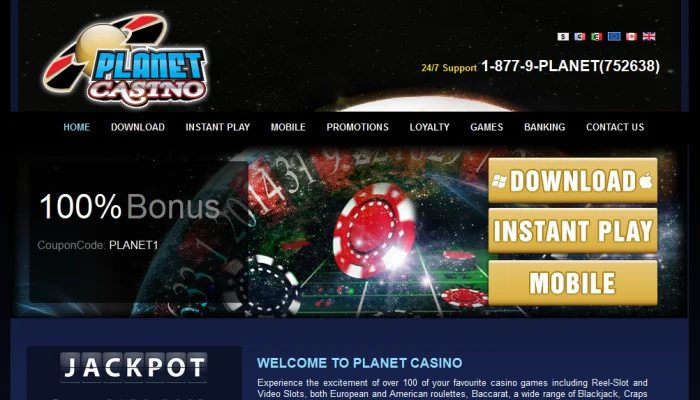 Planet Casino — screenshot