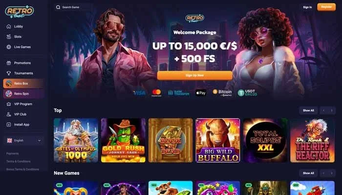 Retro Bet Casino — screenshot