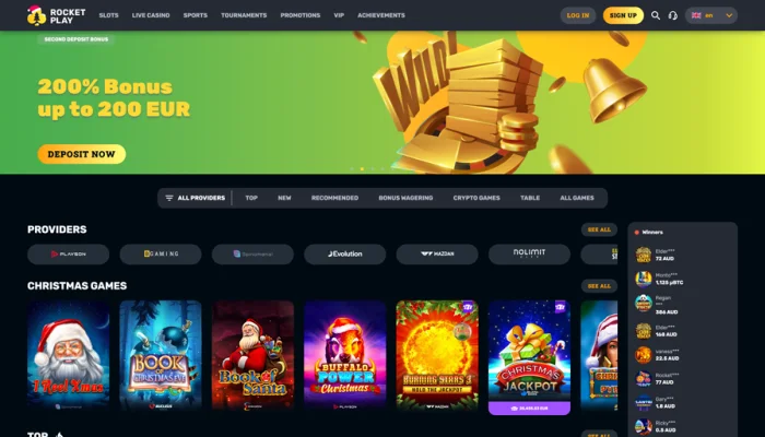 RocketPlay Casino — screenshot