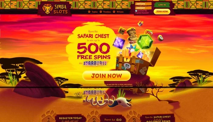 Simba Slots Casino — screenshot