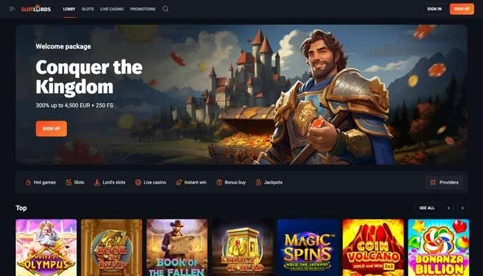 SlotLords Casino — screenshot