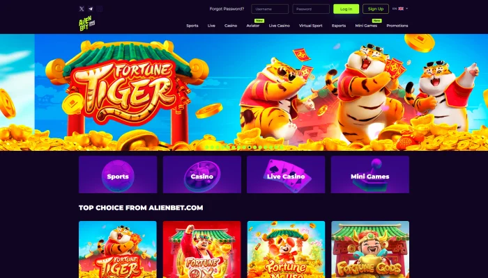 AlienBet Casino — screenshot