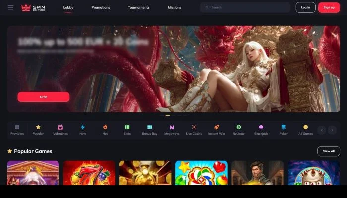 Spin Empire Casino — screenshot