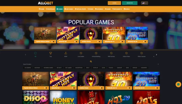 Allobet Casino — screenshot