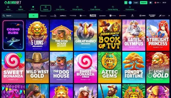 Almabet Casino — screenshot