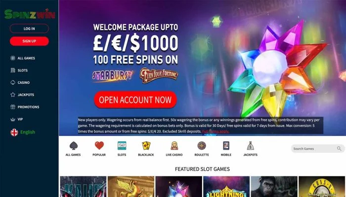 Spinzwin Casino — screenshot