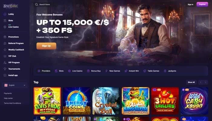 Spirit Casino — screenshot