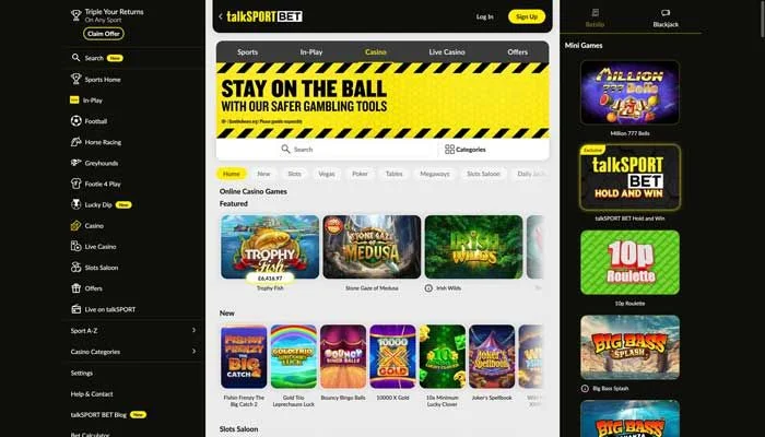 TalkSport Bet Casino — screenshot
