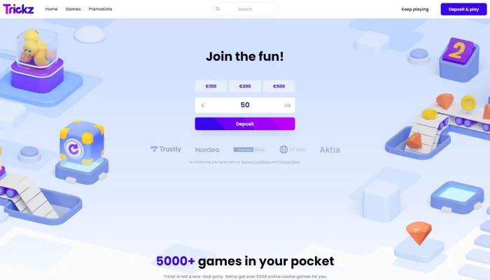 Trickz Casino — screenshot