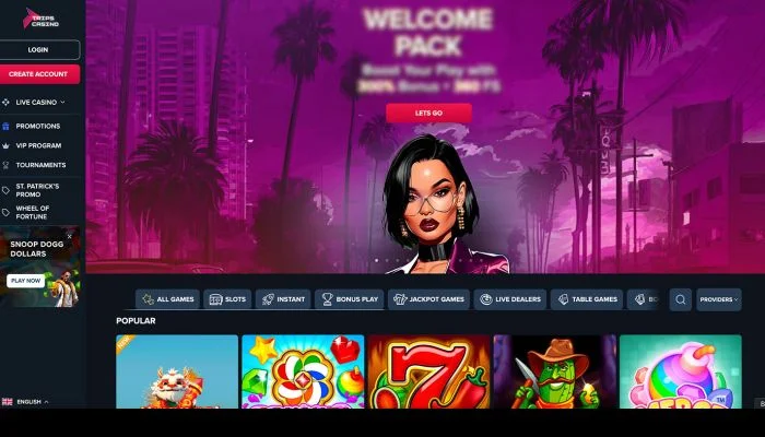 Trips Casino — screenshot