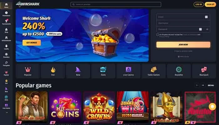 Winshark Casino — screenshot