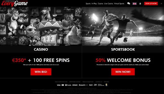 EveryGame Casino — screenshot