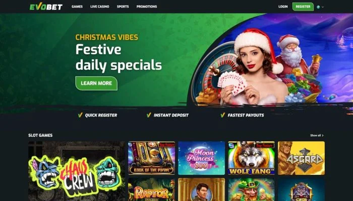 Evobet Casino — screenshot