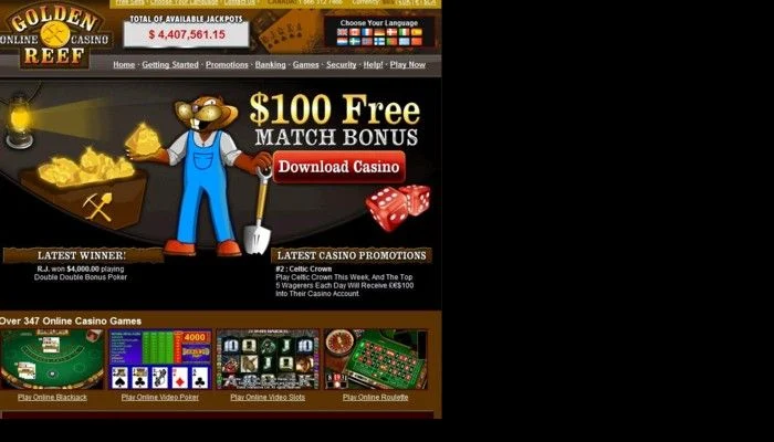 Golden Reef Casino — screenshot
