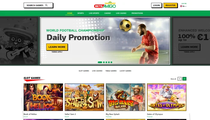 Betsamigo Casino — screenshot
