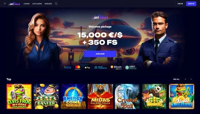 Jet4bet Casino — screenshot