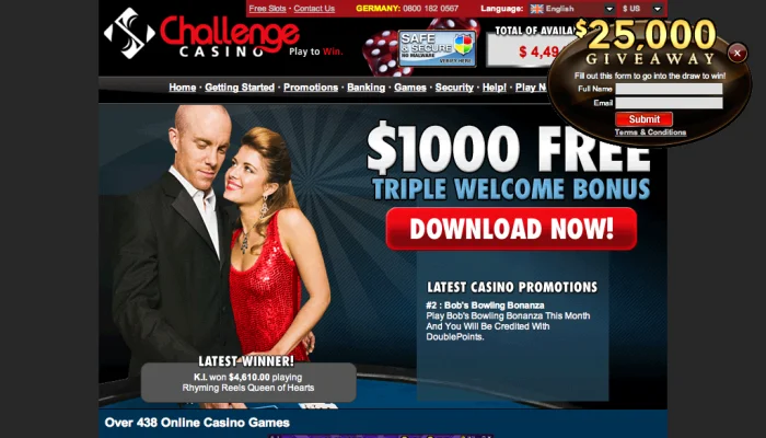 Challenge Casino — screenshot