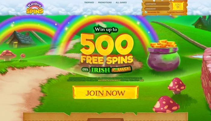 Rainbow Spins Casino — screenshot