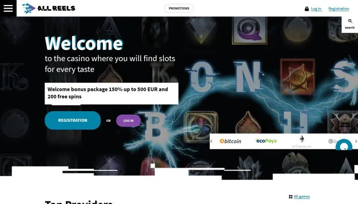 AllReels Casino — screenshot