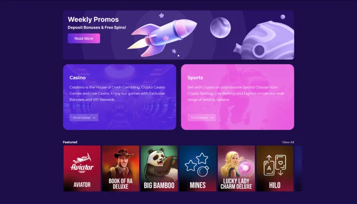 Crashino Casino — screenshot