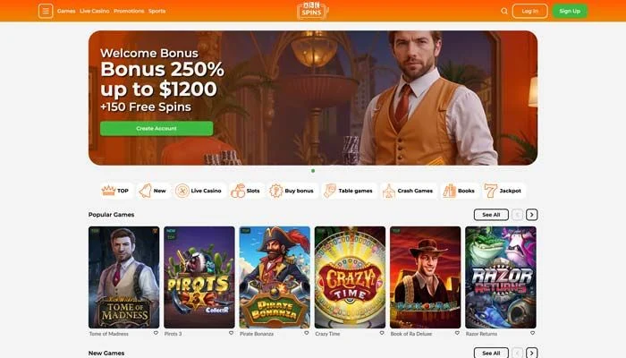 AllSpins Casino — screenshot