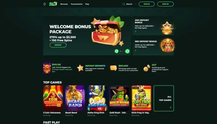 AllStar Casino — screenshot
