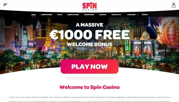 Spin Casino — screenshot