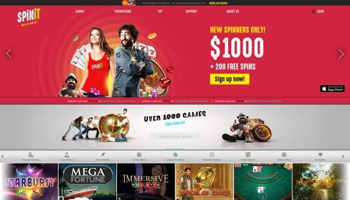 Spinit Casino — screenshot
