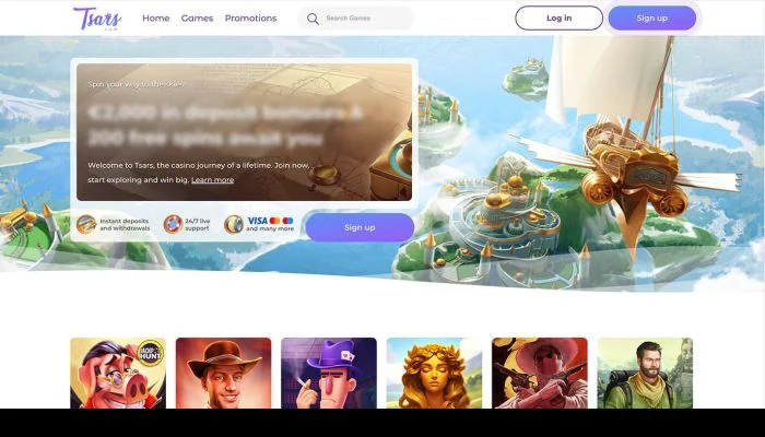 Tsars Casino — screenshot