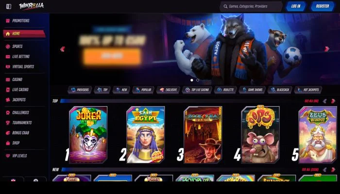 Win Rolla Casino — screenshot
