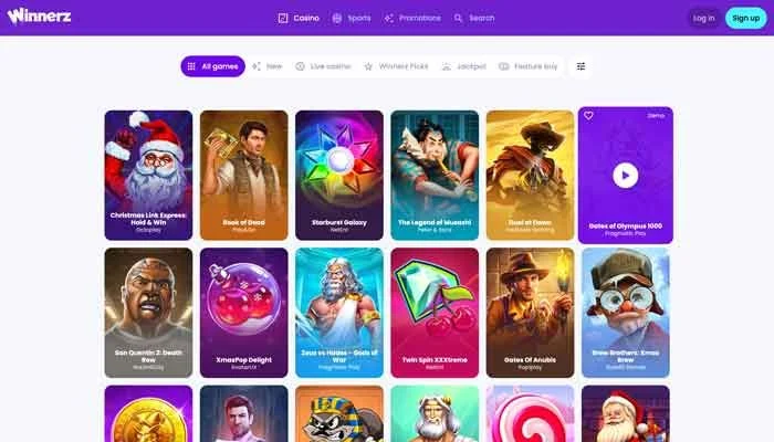 Winnerz Casino — screenshot