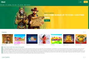 Qbet Casino — screenshot