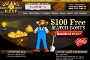 Golden Reef Casino — screenshot