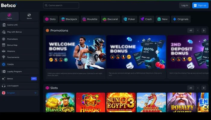 Betico Casino — screenshot