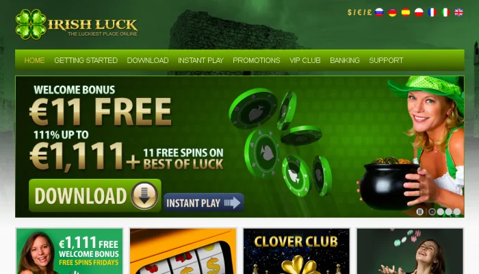 Irish Luck Casino — screenshot