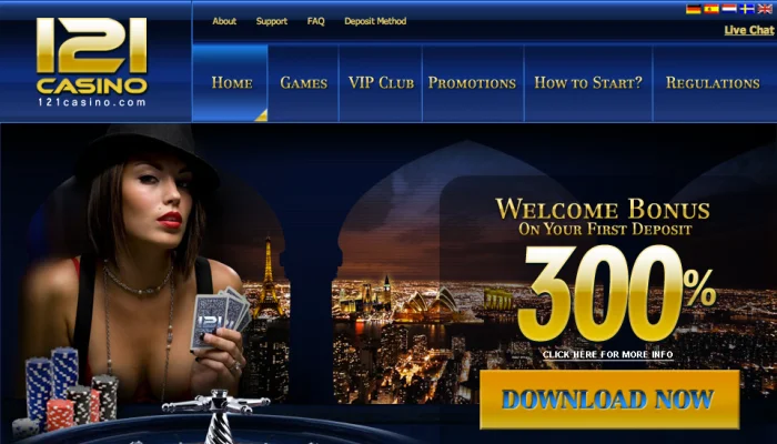 121 Casino — screenshot
