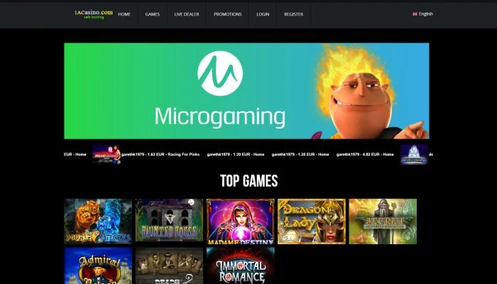1ACasino — screenshot