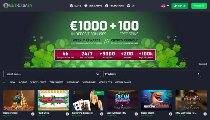 Betroom24 Casino — screenshot