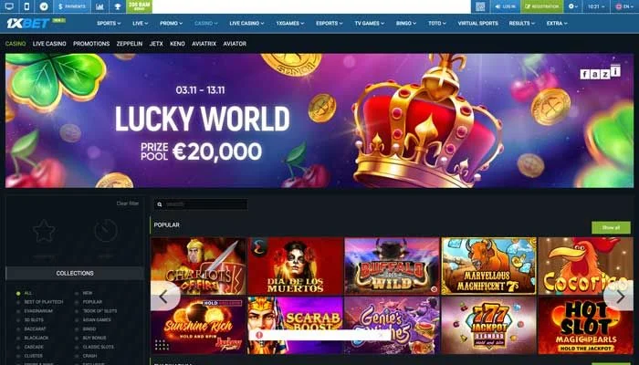 1xBet Casino — screenshot
