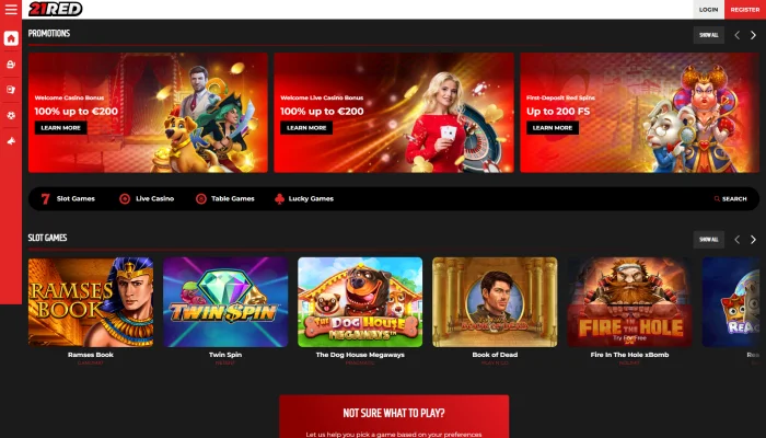 21.red Casino — screenshot