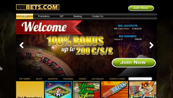 21Bets Casino — screenshot