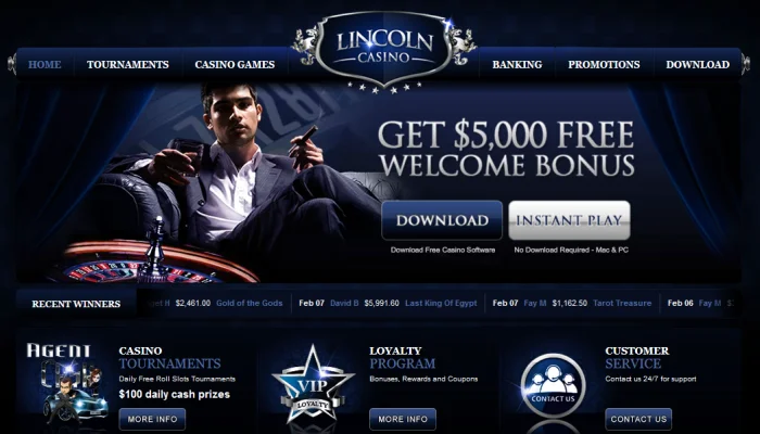 Lincoln Casino — screenshot