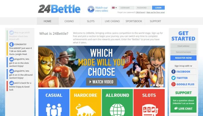 24Bettle Casino — screenshot