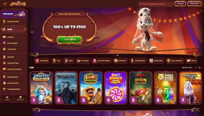 Magius Casino — screenshot