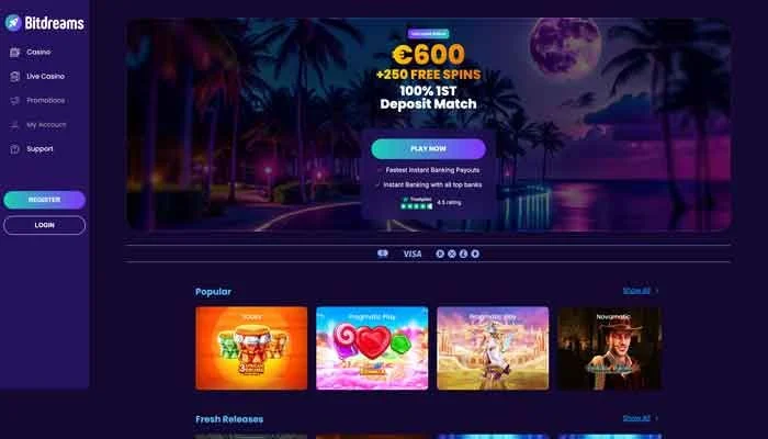 Bitdreams Casino — screenshot