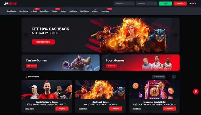 31bets Casino — screenshot