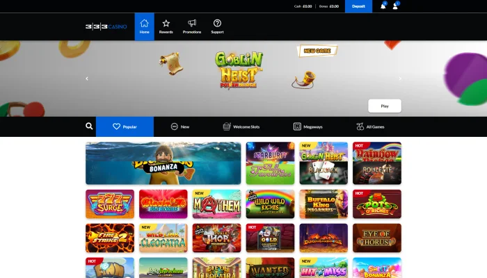 333 Casino — screenshot